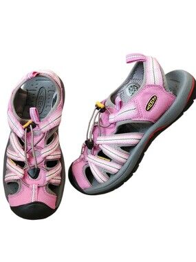 KEEN Whisper Women's Waterproof Hiking Sandal Pink/Gray Size 6 Lightweight Beach